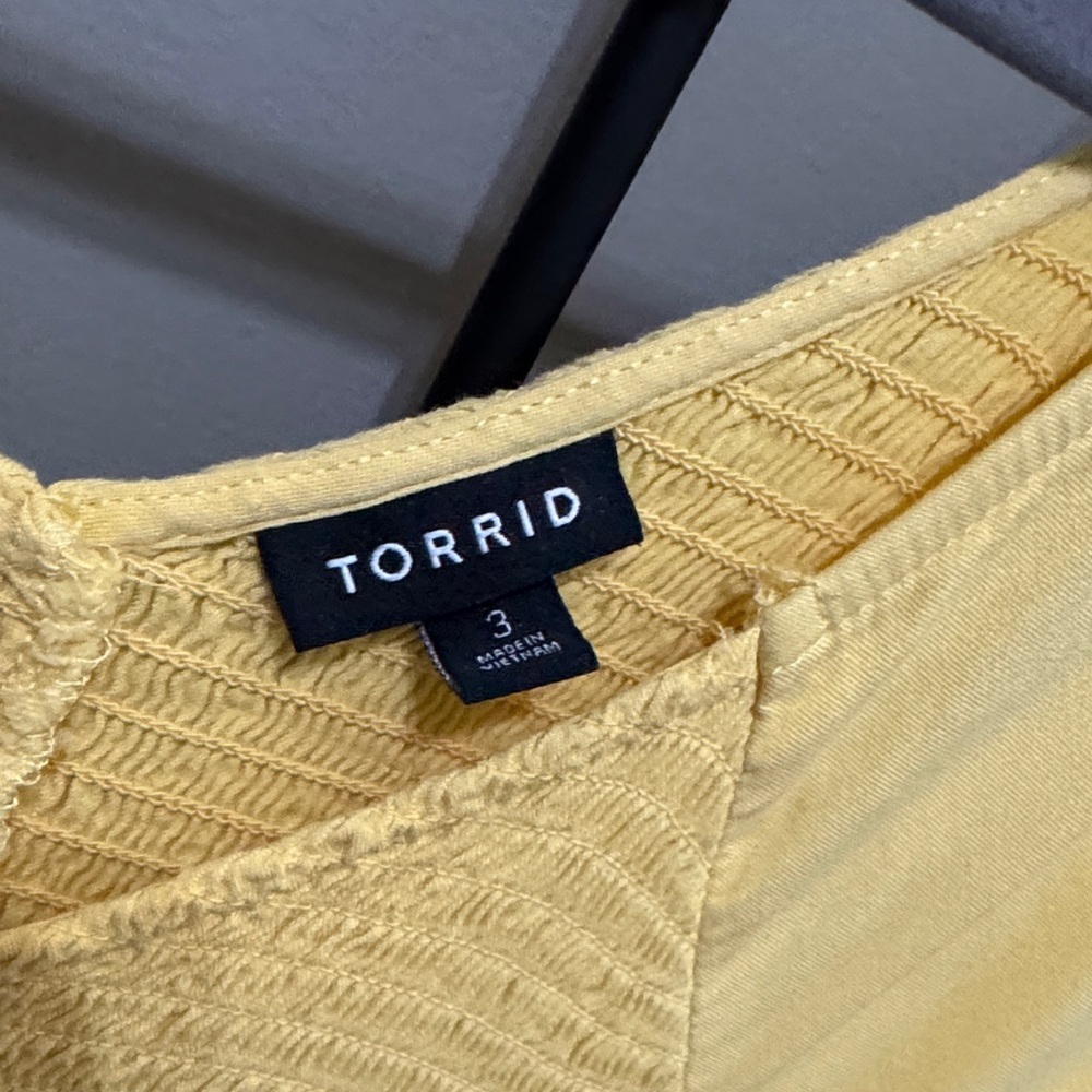 Torrid Sunny Yellow Short Sleeve Dress 3 - Picture 2 of 15